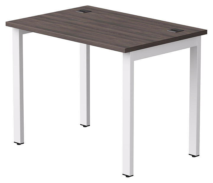 Стол офисный Everprof EVO 980х670х755 мм (ЛДСП / металл) дуб пасадена / белый