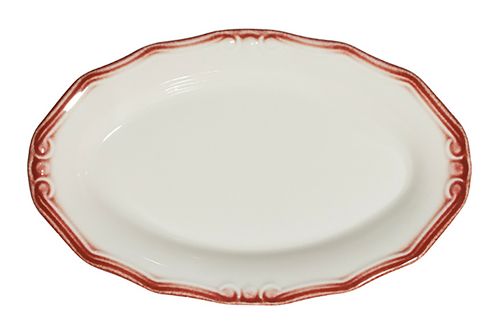 Блюдо овальное ID Fine Relic Maroon 30557-213021 21 см
