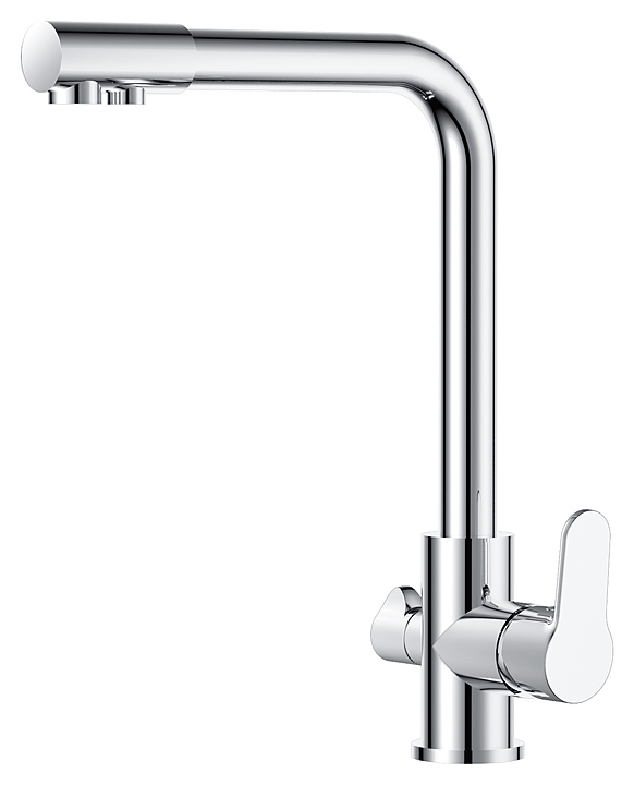 Смеситель для кухни D&K Rhein Marx DA1391601 с подключением к фильтру питьевой воды, хром