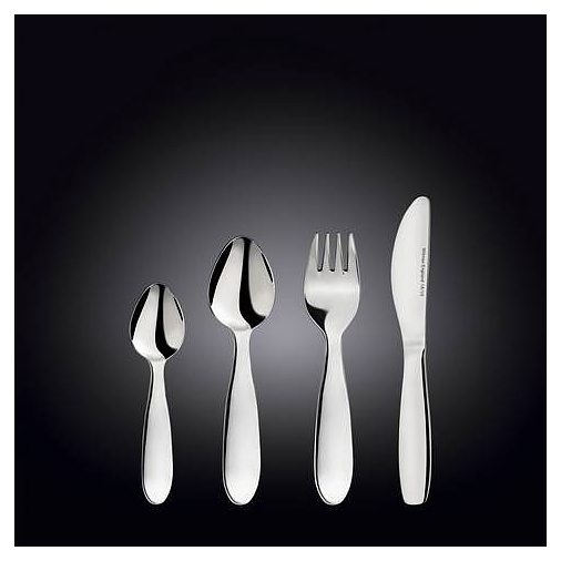 Набор столовых приборов Wilmax WL-999901/4G для детей