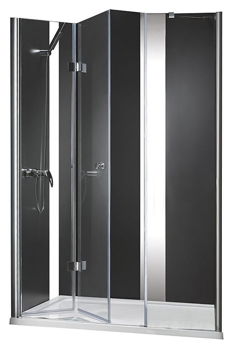 Дверь душевая CEZARES ELENA-W-BS-13-60+45/45-C-Cr 150х195 см, в нишу, складная