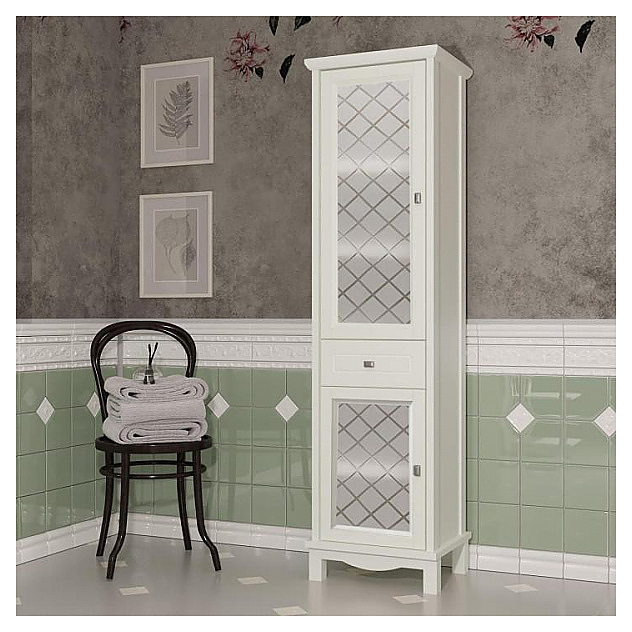 Шкаф-пенал OPADIRIS Омега 00-00001617, правый, слоновая кость