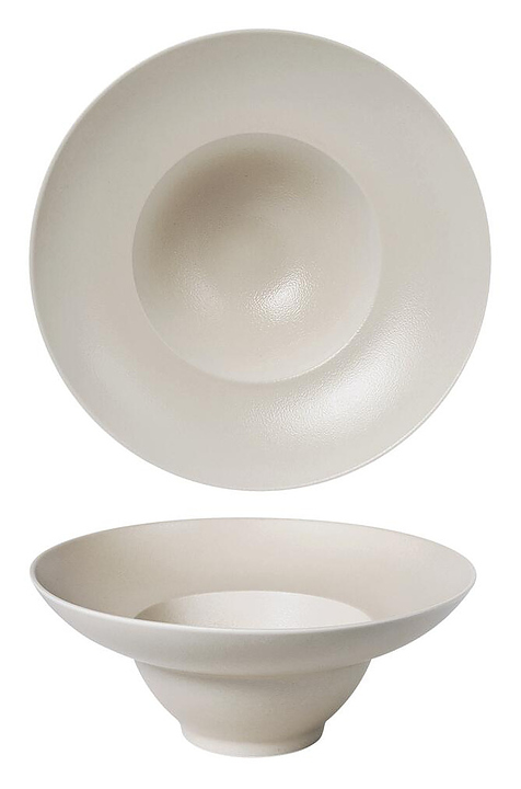 Тарелка глубокая для пасты Noble Light Grey 095527A-L010-LGS 250 мл серый