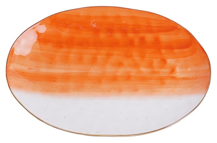 Блюдо овальное P.L. Proff Cuisine The Sun Eco 81229820 305х215 мм, оранжевое