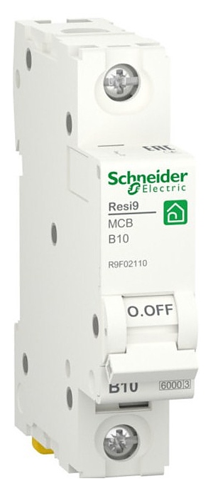 Выключатель автоматический модульный Schneider Electric Resi9 1P 10А (B) 6кА