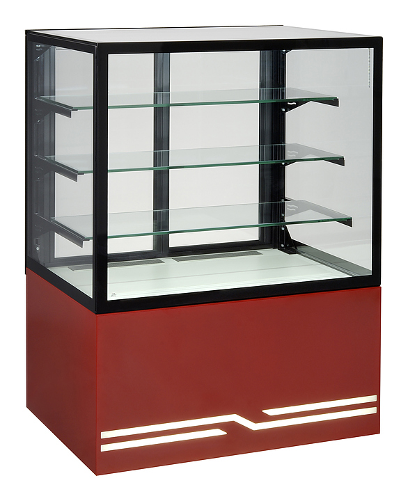 Витрина кондитерская UNIS Cube II 600 красная