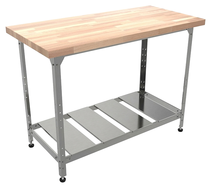 Стол кондитерский Мебель Фронт Профи СКПР 1300x600x860 мм, полка-решетка, береза