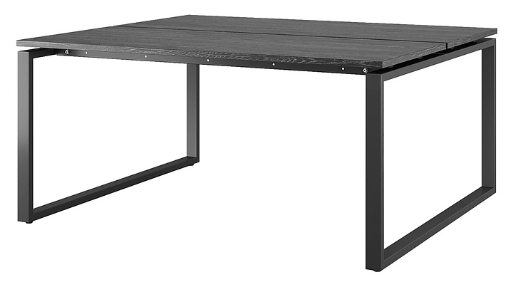 Стол офисный КОБОР O1/2-100/120 black/glazed