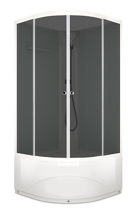 Душевая кабина без крыши Domani-Spa Eco Delight 88 high DS01EcD88HWT00 80х80 см