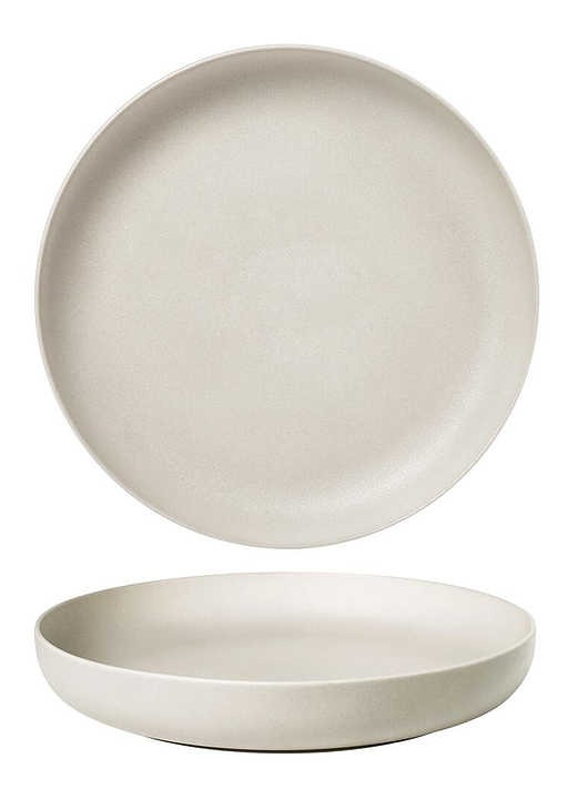 Тарелка с бортом Noble Light Grey 095034A-L010-LGS d 21,5 см h 3,6 см серый