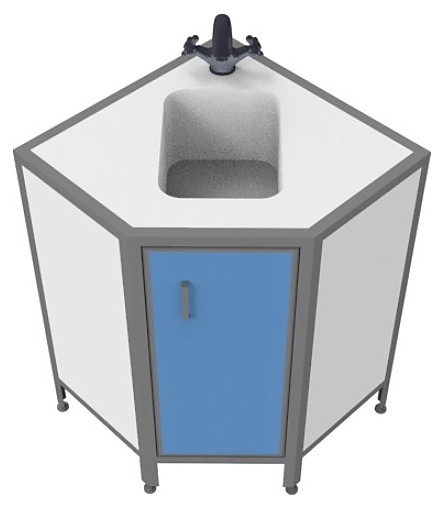 Стол-мойка лабораторная Мед Мебель MED 13.002al