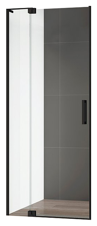 Дверь душевая CEZARES SLIDER-B-1-100/110-C-NERO 100х195 см, в нишу, распашная