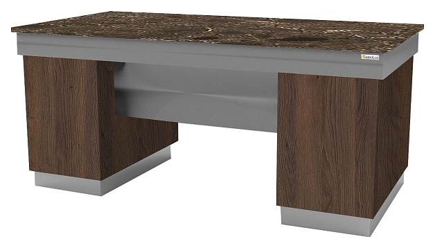 Прилавок нейтральный Gastrolux ПН-1610/SI Дуб Гладстоун табак