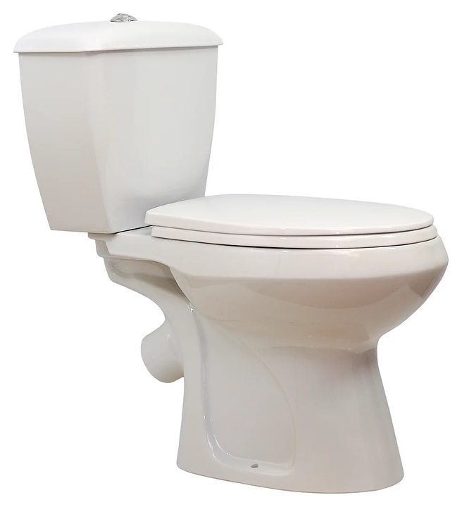 Унитаз-компакт Оскольская керамика Элисса, нижний подвод, белый