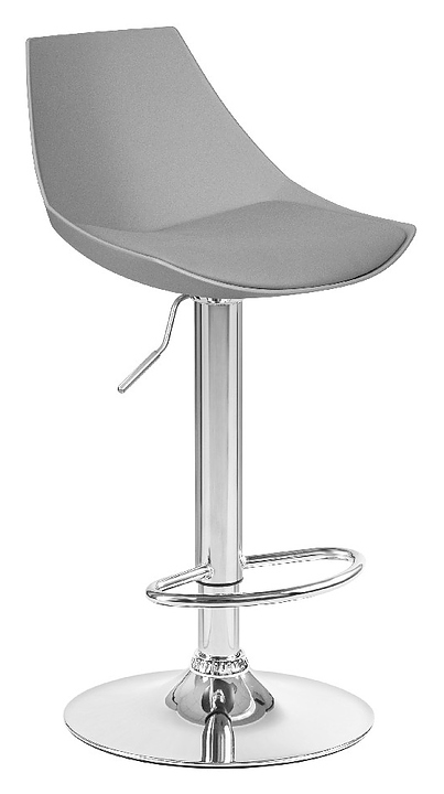 Стул барный DOBRIN 3000-LM ROCKY (серый хром)