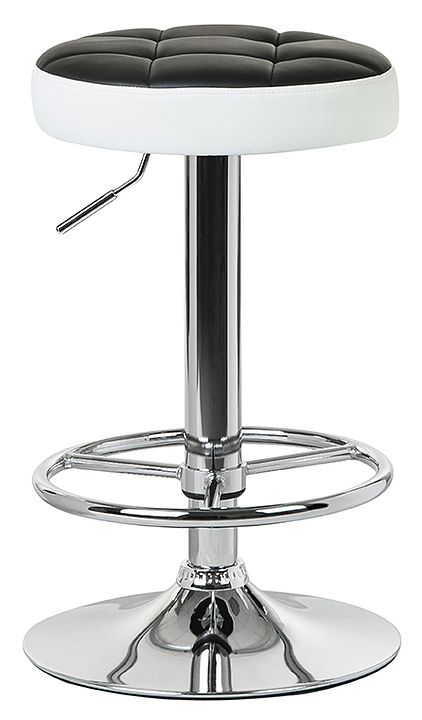 Табурет барный DOBRIN 5008-LM BRUNO (черно-белый)