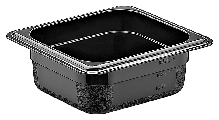 Гастроемкость Gastroplast GNPP-1665/B 1/6-65 (176х162х65) 0,75 л полипропилен черная