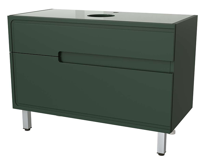 Тумба под столешницу Taliente Cevia TA-MBC-100PS-grigio verde 99.3х48.6х56 см зеленый