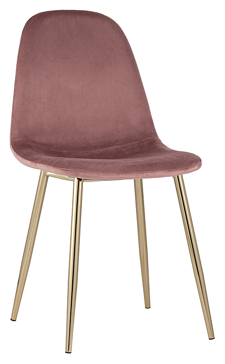 Стул Stool Group Валенсия велюр пыльно-розовый золотые ножки