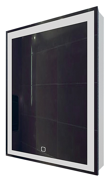 Шкаф зеркальный Mixline Минио 60х80 см с подсветкой и сенсорным выключателем, левый