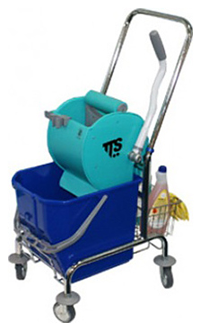 Тележка уборочная TTS Sting 25 одноведерная c отжимом Dry и рукояткой