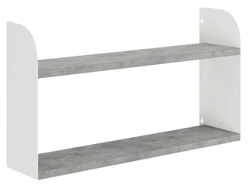 Полка КОБОР S1-80/20 white/chicago