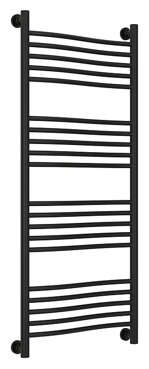 Полотенцесушитель водяной Сунержа Флюид + 120x50 см матовый черный