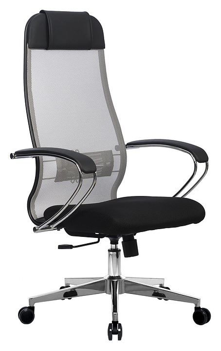 Кресло без основания Метта Комплект 18 темно-серая спинка, черное сиденье