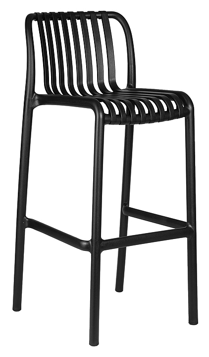 Стул барный DOBRIN 777PP-LMZL-N CHLOE BAR (черный) 4 шт.