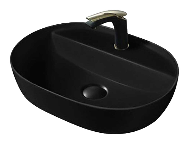 Раковина Vincea VBS-121MB 50х38 см, черная матовая