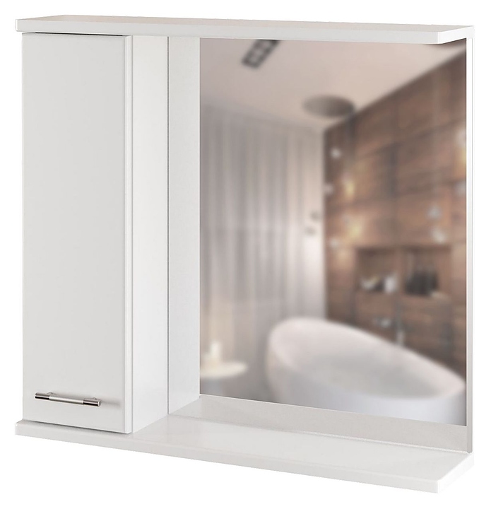 Шкаф зеркальный Mixline Анри-75 75х69,2 см левый