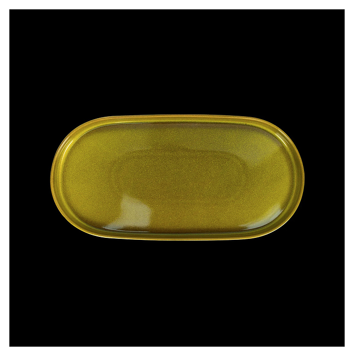 Блюдо овальное Corone Cocorita TTSY1315 360х180 мм, желтое