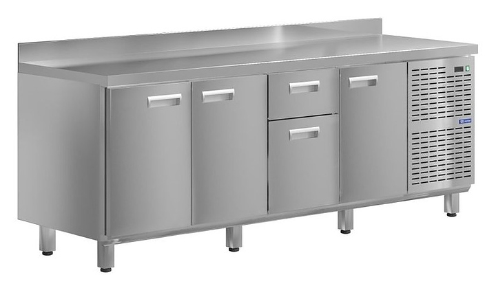 Стол холодильный KAYMAN КСХ-1141/60 (3 двери, 2 ящика)