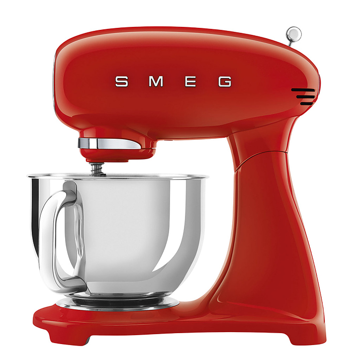 Миксер планетарный SMEG SMF05RDEU 1000 Вт 4,8 л 405х221х378 мм красный, глянцевый