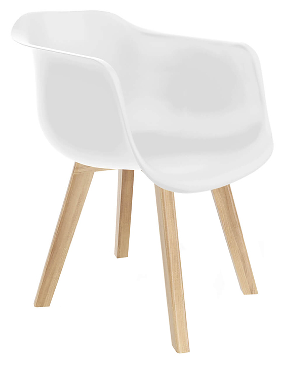 Стул Sheffilton SHT-ST31/S183 белый / прозрачный лак