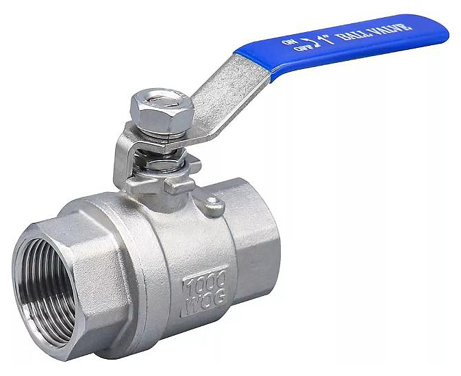 Кран шаровой Benarmo Ду 50 Ру63 ВР L=115 мм, нержавеющая сталь, полнопроходной