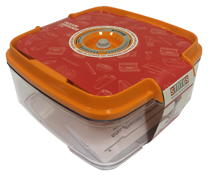 Контейнер вакуумный Status VAC-SQ-20 оранжевый