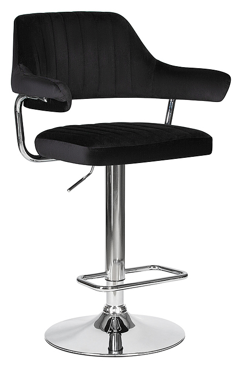 Стул барный DOBRIN 5019-LM-N CHARLY (черный велюр) 2 шт.