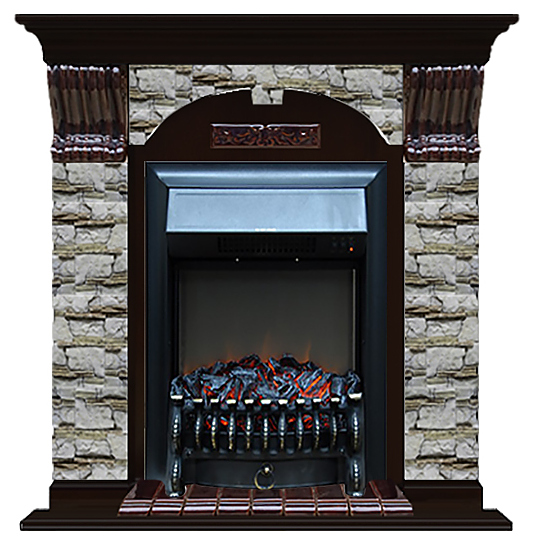 Камин Glenrich Арочный Fobos BL Алтай венге