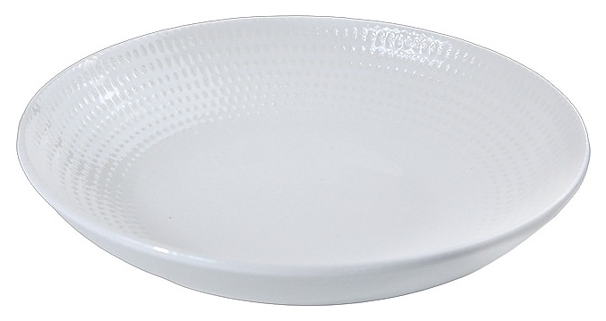 Тарелка глубокая Bonna White Pure Dot S-PRDBLM23CK 1000 мл d=23 см h=4,5 см (фарфор) белая