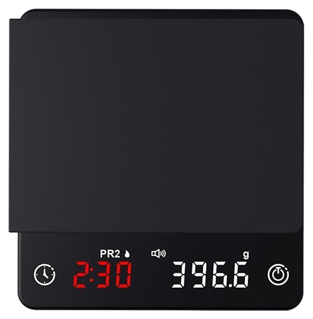 Весы бариста аккумуляторные P.L. Barbossa S0624 9,6х10,1 см h=2 см (0,1-2000 г, USB зарядка) черные