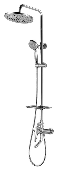 Душевая стойка LEMARK Linara LM0462C с верхней душевой лейкой 
