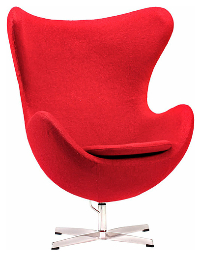 Кресло ChiedoCover Egg красное ягодное