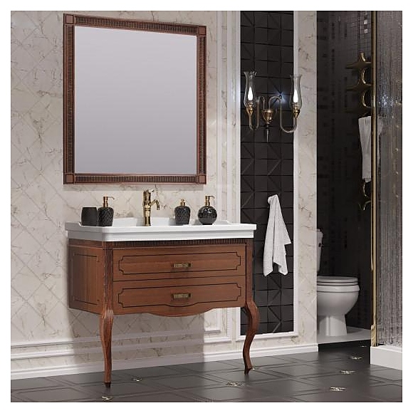 Гарнитур напольный OPADIRIS Фреско 105, 3 предмета, светлый орех с темной патиной