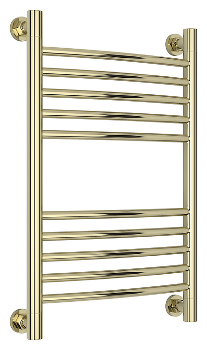 Полотенцесушитель водяной Сунержа Богема+ 60x40 см с выгнутой перемычкой, шампань