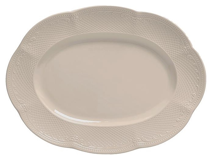 Блюдо сервировочное Noble Aristocrat Peach Tea 313012-PEACH 30х22,5 см h=2,8 см (фарфор) овальное