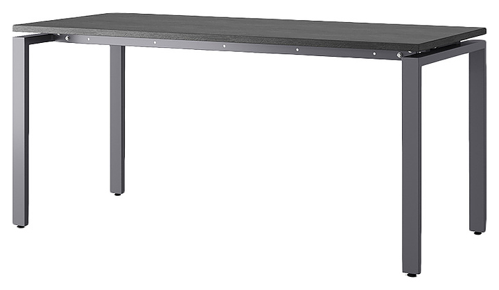 Стол офисный КОБОР P-140/80 graphite/glazed