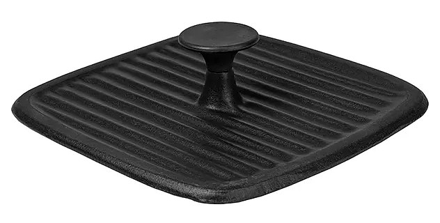 Пресс для гриля ProHotel Ember Cast Matt 12830-23B 230х230 мм чугун, черный