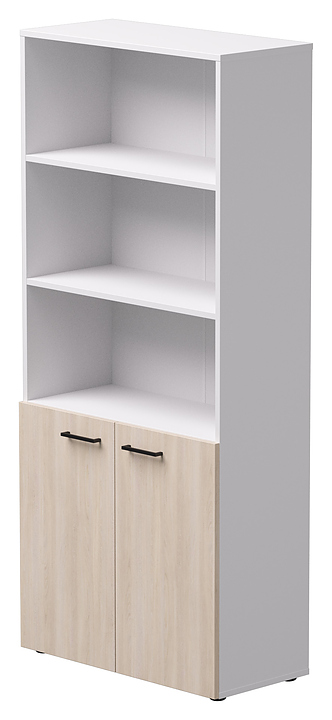 Шкаф для документов Everprof EVO белый, дуб Соната