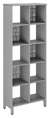 Стеллажная система КОБОР SQ-5X2 aluminum/chicago